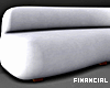 Modern Curved White Sofa