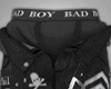 Open Belt Blk Skull Jean