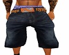 baggy shorts orange belt