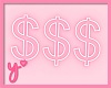 Pink dollar sign ♡