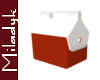MLK Red Small Cooler