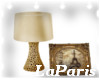 (LA) Lamp w/Paris Frame
