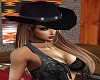 Cowgirl Hat Black Velvet