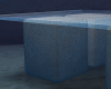Concrete glass table