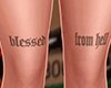 Blessed Tattoo Legs LTT