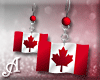 Canada Day Flag Earrings