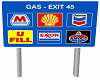 Gas Exit Sign