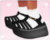 ࿐♡. Black Jellies With Socks