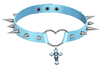 Cross Blue Choker