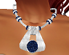 Silver n Navy Necklace