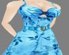 Blue flower summer dress