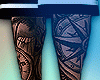 Full Shin Tattoo