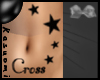 {Kas} Cross Stars Tattoo