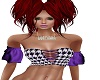 Purple check matchin top