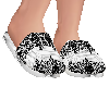 B&W Lace Slippers