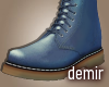 [D] Manner blue boots