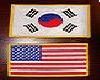 american korean flags