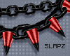 !!S Spike Choker Red