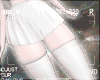 🐀 White Pleated Skirt