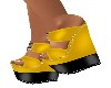 YELLOW *BLING* WEDGES