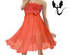 Coral rose Dress