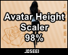 Avatar Height Scale 98%