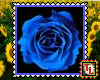 Blue Rose Face Stamp