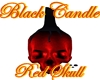 Red Skull & Black  Candl