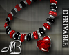 -MB- Red Heart Necklace