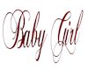 Baby Girl Wall Art Red