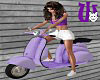 Scooter +4 poses purple