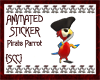 {SCC}Pirate Parrot Stkr