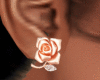 Gold Rose Earrings