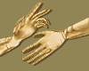 Gold Metallic Gloves