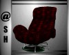 @sh* red leopard chair