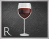 R. Glass of wine