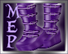 Purple PVC Boots 