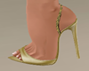 Flirty Satin Gold Sandal