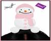 Snowman on Head Pink