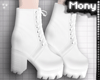 x Heels White Boots