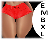 EMBXL Red Bimbo Shorts