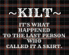 Scottish Kilt Quote