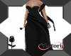 Gown Black Rose