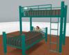 toddler bunk beds teal\B