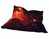 Outer Space Pillow red