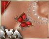 Iva Red Butterfly neckla