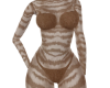 Vi Brown tiger bodysuit