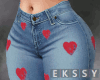 - R Heart Jeans