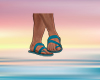 Teal Summer Sandals