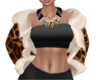 jacket leopard fur white